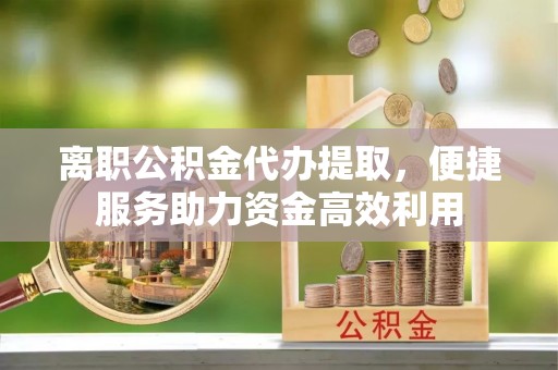 老城离职公积金代办提取，便捷服务助力资金高效利用