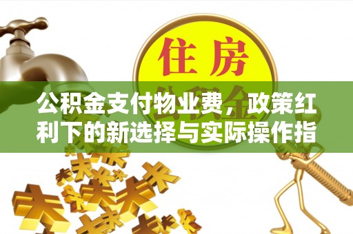 老城公积金支付物业费，政策红利下的新选择与实际操作指南