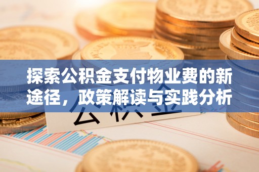 老城探索公积金支付物业费的新途径，政策解读与实践分析