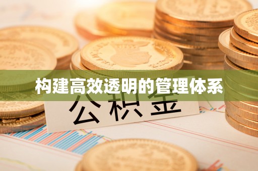 老城构建高效透明的管理体系