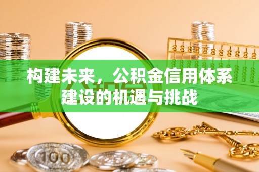 老城构建未来，公积金信用体系建设的机遇与挑战